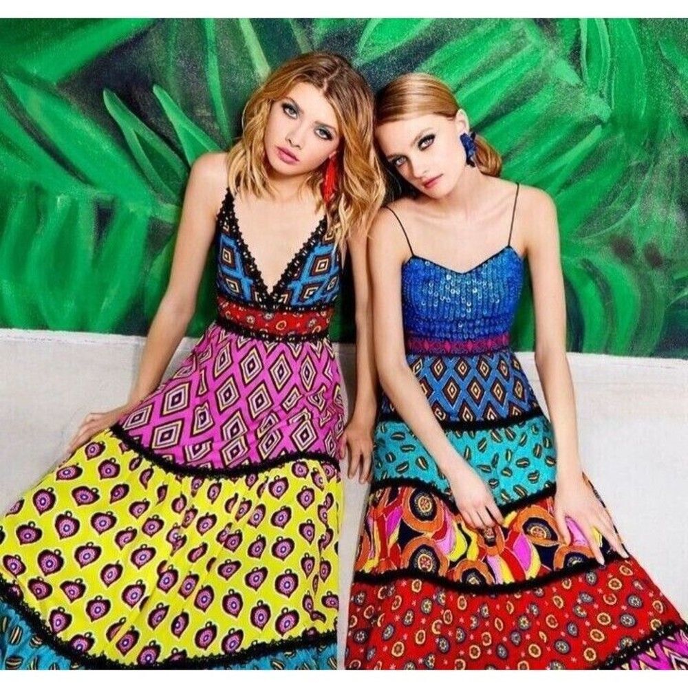 NWT Alice + Olivia  Maxi Dress $595 Sz 2 - Picture 3 of 14